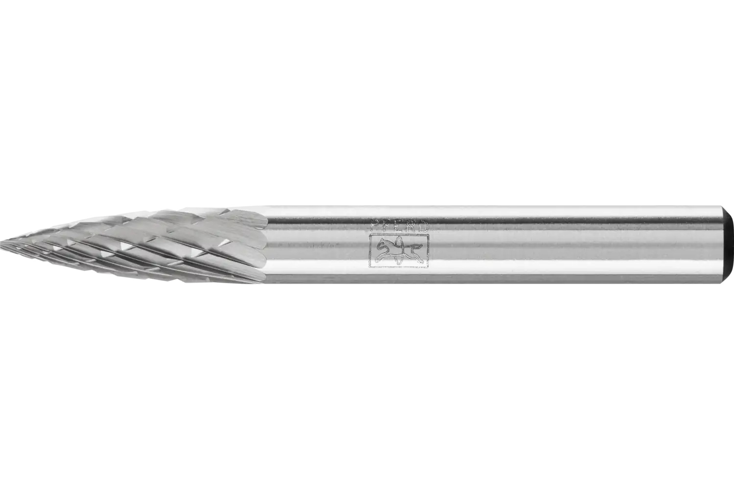 Picture of Pferd Carbide Bur SH-1 Flame Shape ALU Cut 1/4" x 5/8" x 1/4" Shank